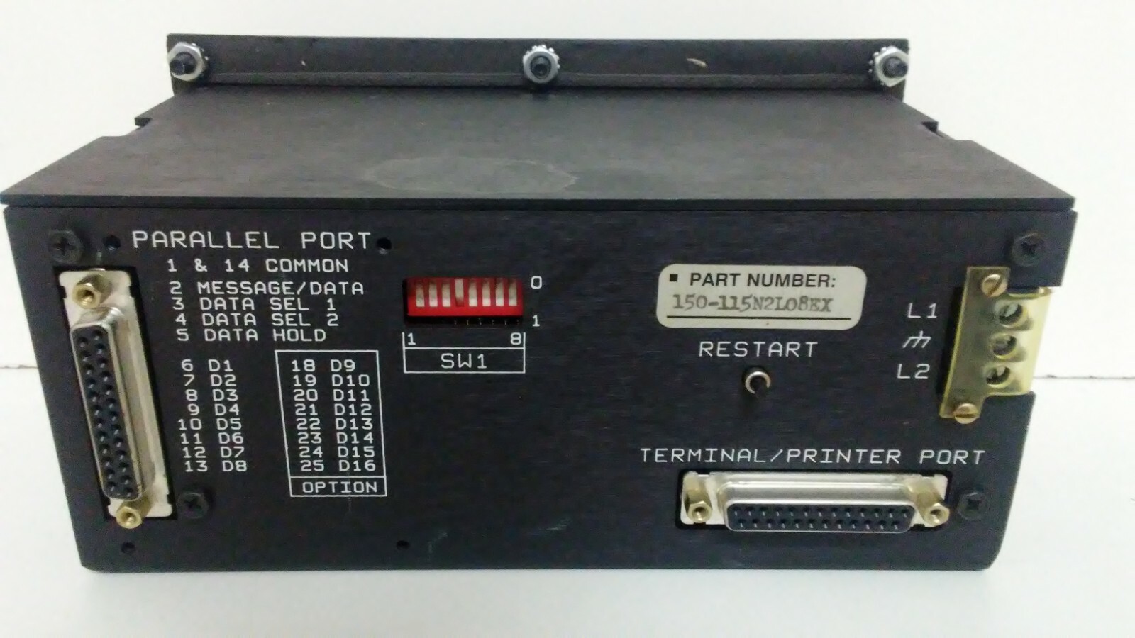 GUARANTEED! UTICOR PMD 150 PROGRAMMABLE MESSAGE DISPLAY 150-115N2L08EX