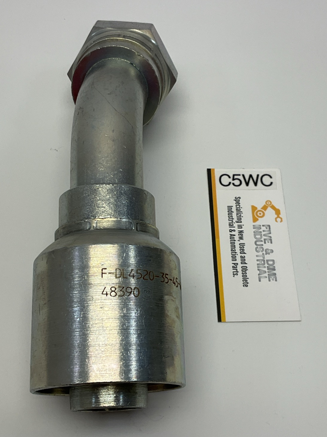 Kurt Hydraulics F-DL4520-35-45-W 1-1/4″ Hose ID X M45 X 2.0 DIN 24­° Seat 45° BT