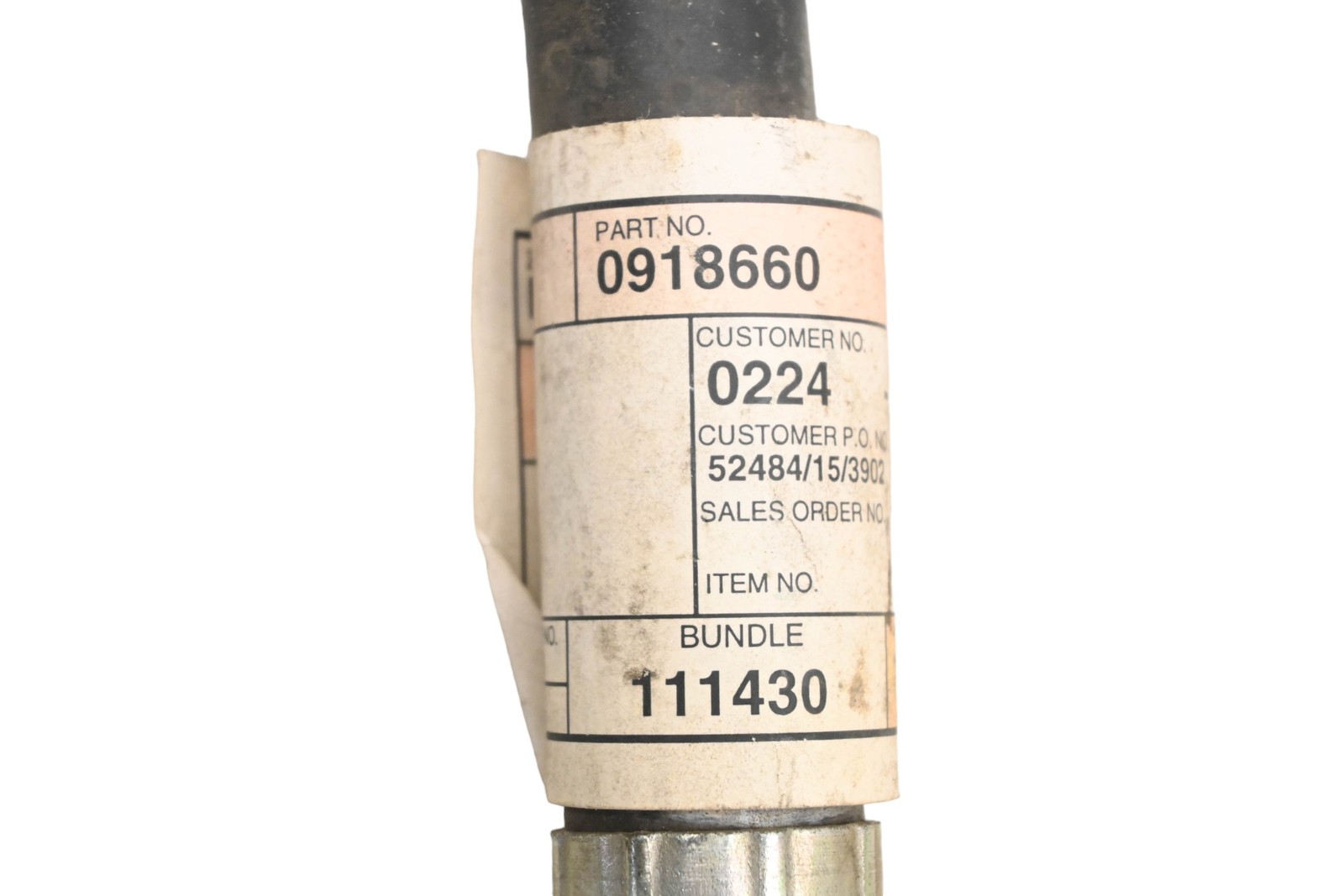 Caterpillar 0918660, 091-8660 Hydraulic Hose Assembly NOS