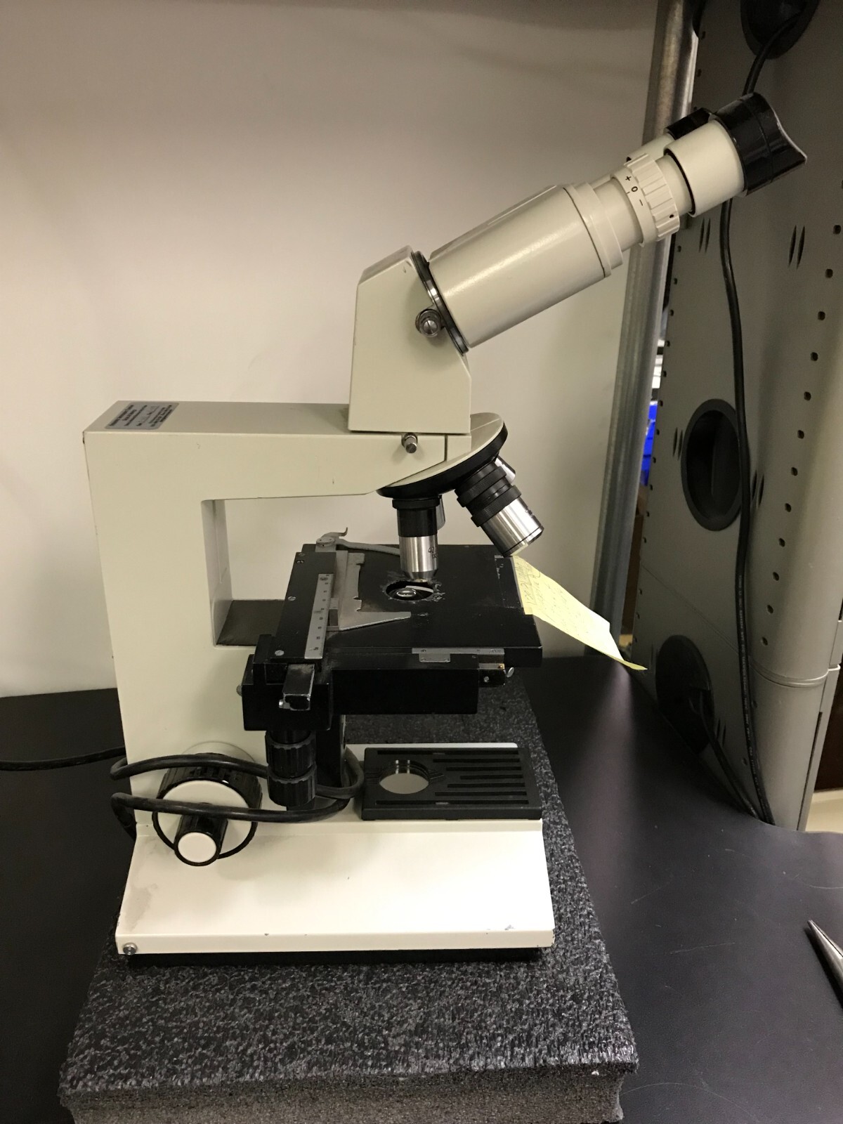 AUS JENA M290906 Research Binocular Microscope with X.Y Stage
