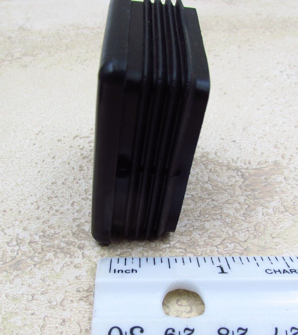 QTY 4 Black 1-3/4″ Inch, 14-20 Gauge Square Tube End Cap Plastic Insert Plugs