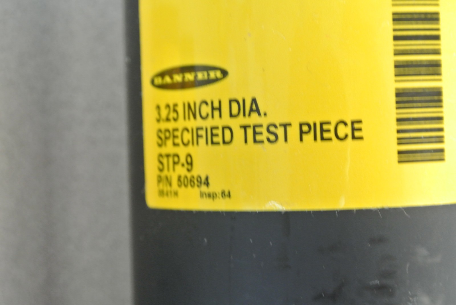 BANNER SPECIFIED TEST PIECES / LOT of 4 — .75″, 1.00″, 3.25″, 3.50″ DIAMETERS