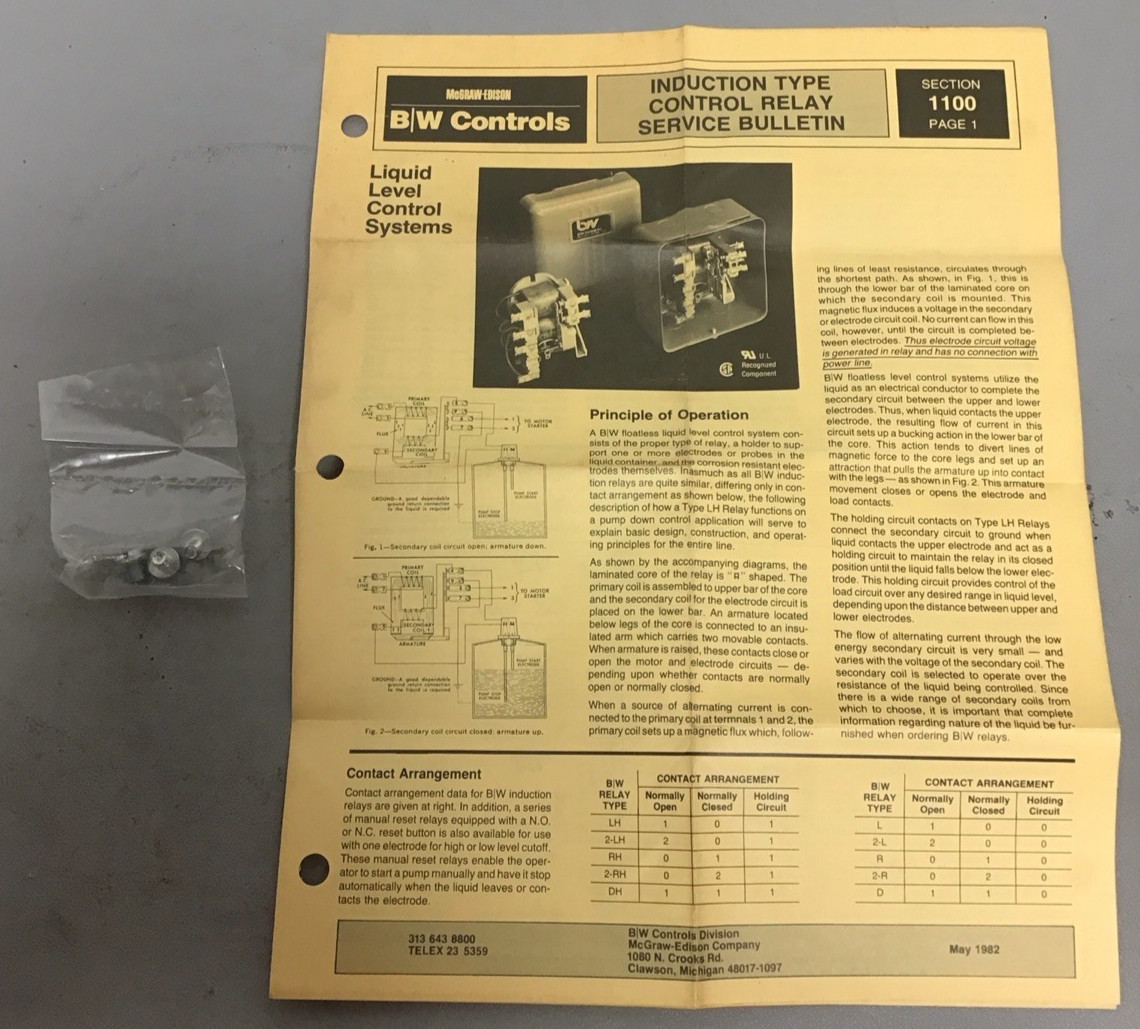 McGraw Edison 8210 2-L Liquid Level Control (B131)