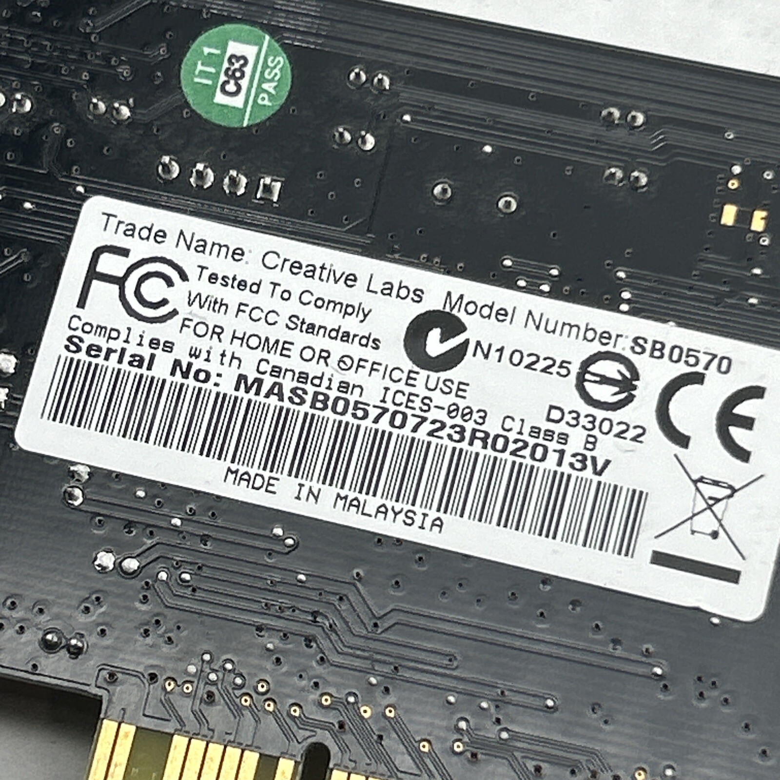 Creative Labs Sound Blaster Audigy PCI Sound Card # SB0570 Vintage Gaming 2004