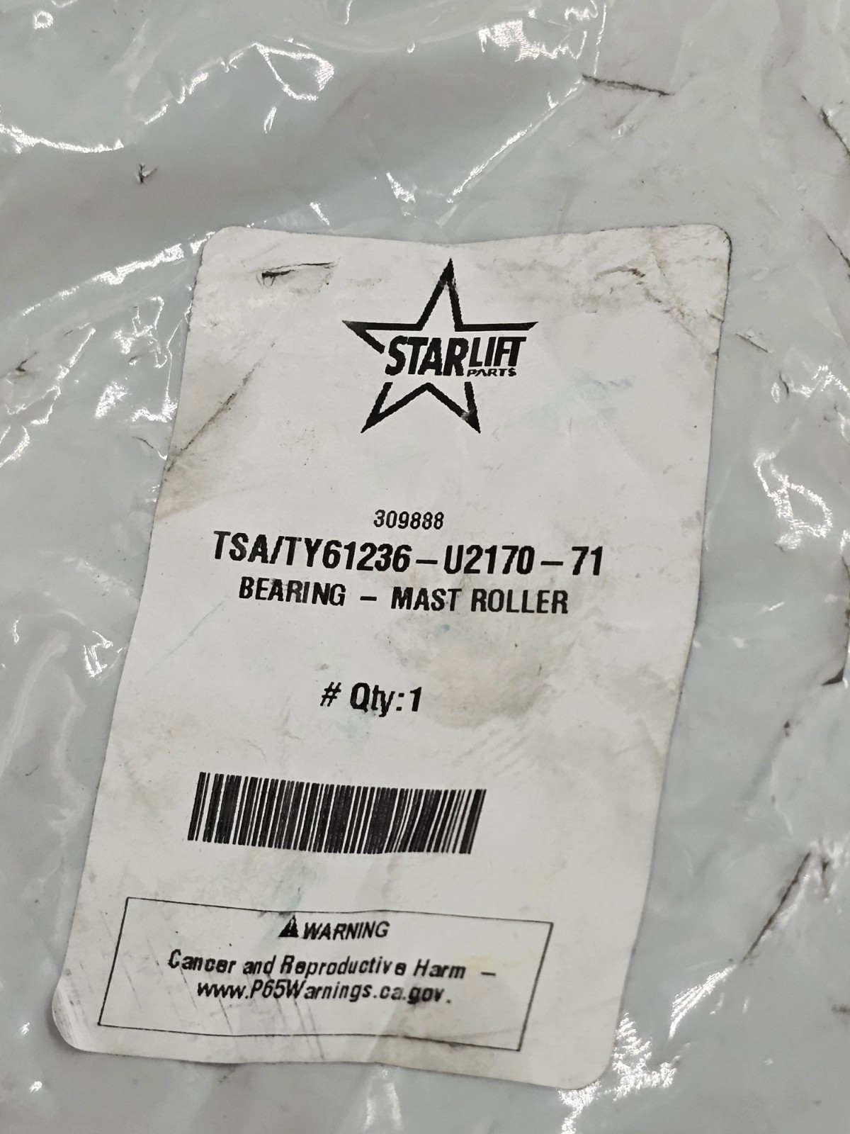 STARLIFT TSA/TY61236-U2170-71: MAST ROLLER BEARING FOR TOYOTA