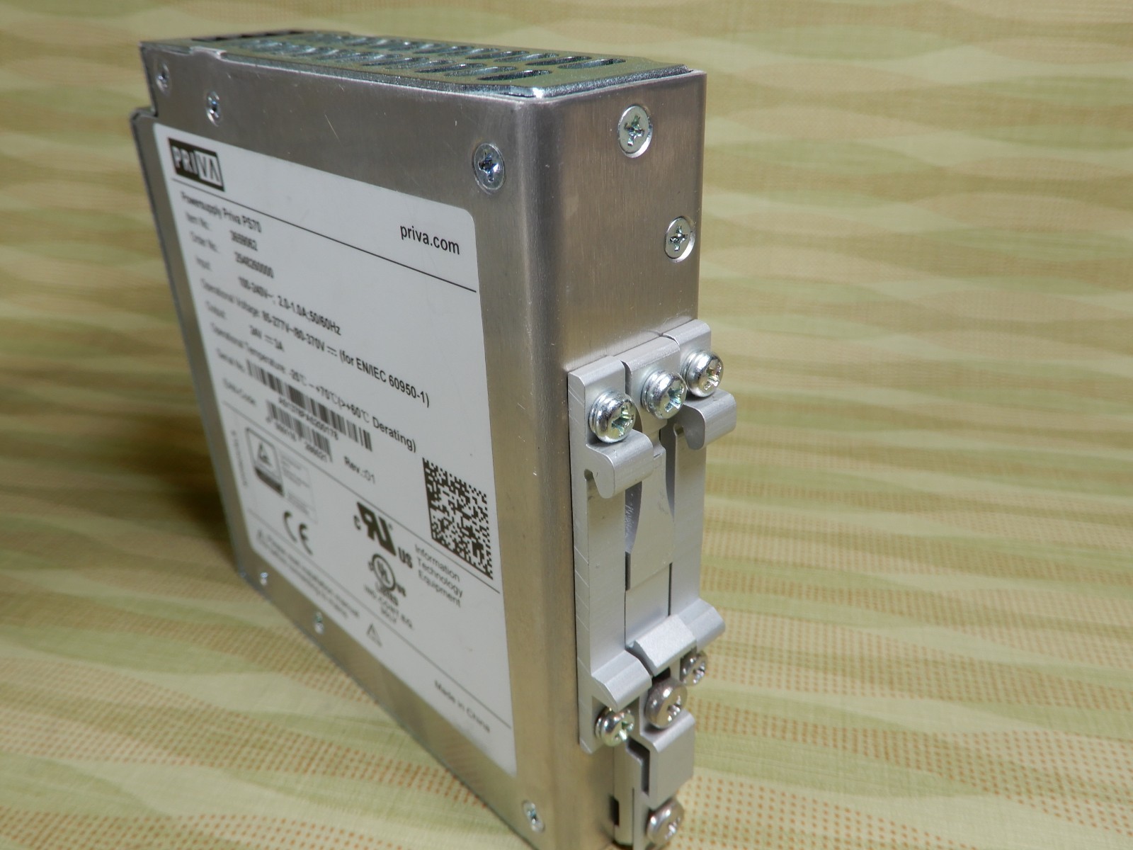 Priva PS120 DIN Mount 24VDC 5A Power Supply 3659063 NOS BX