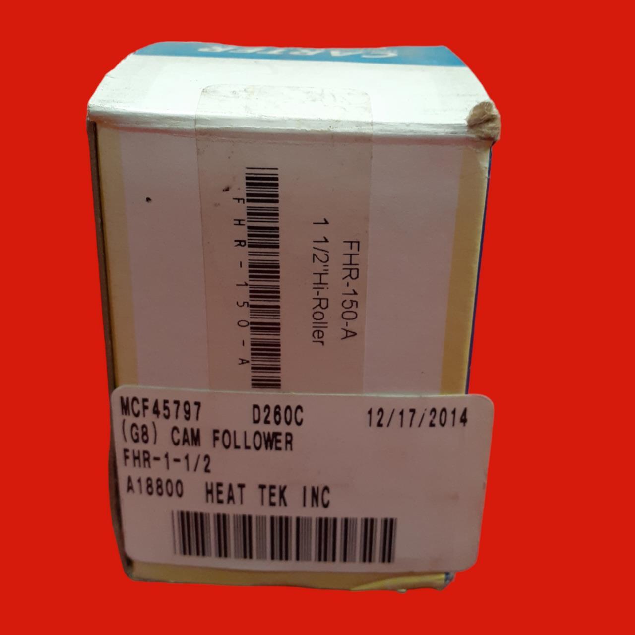 Carter FHR-150-A, 1-1/2″ Flanged High Roller Cam Follower