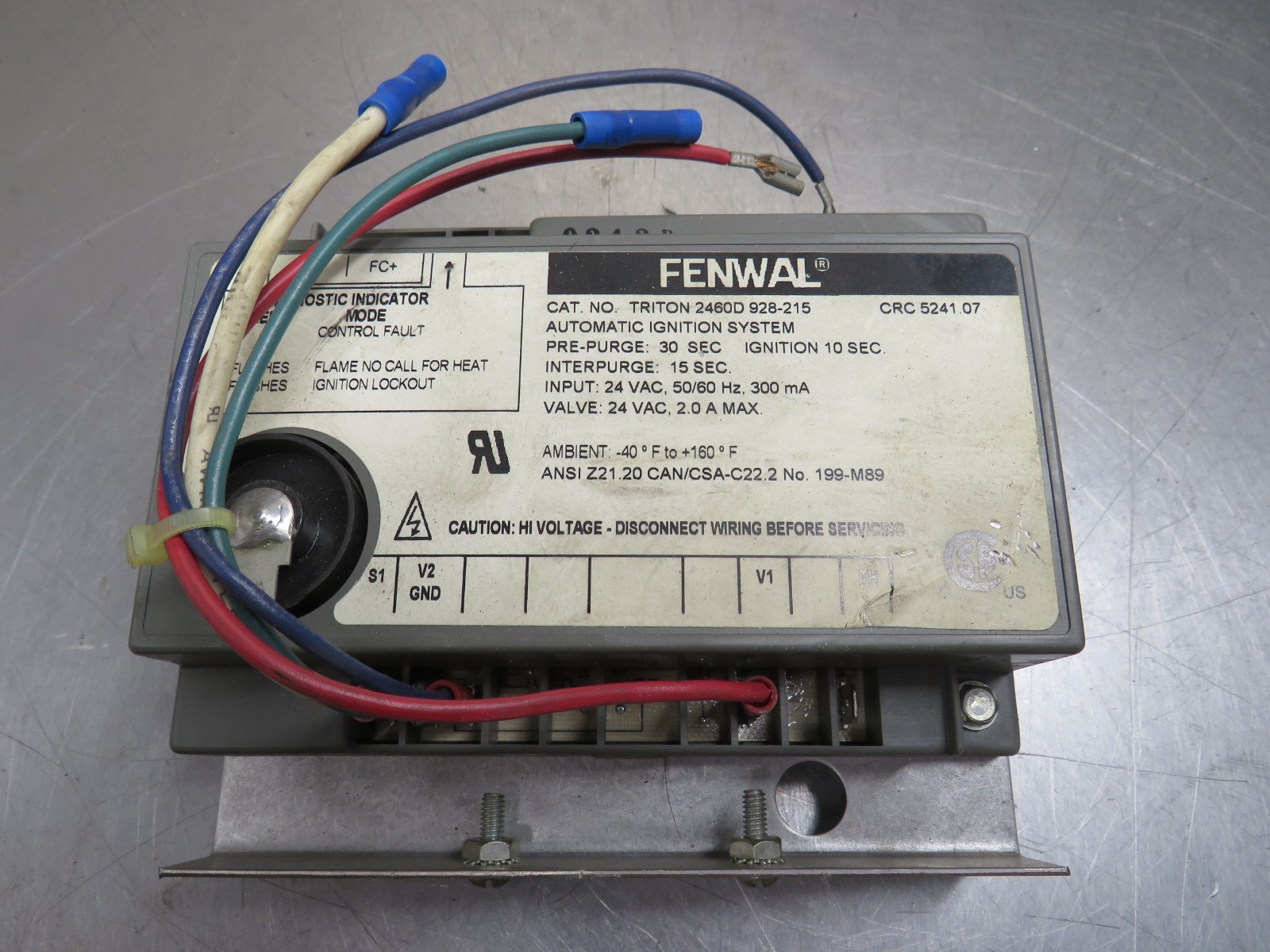 Fenwal Triton 2460D 928-215 Ignition Systems