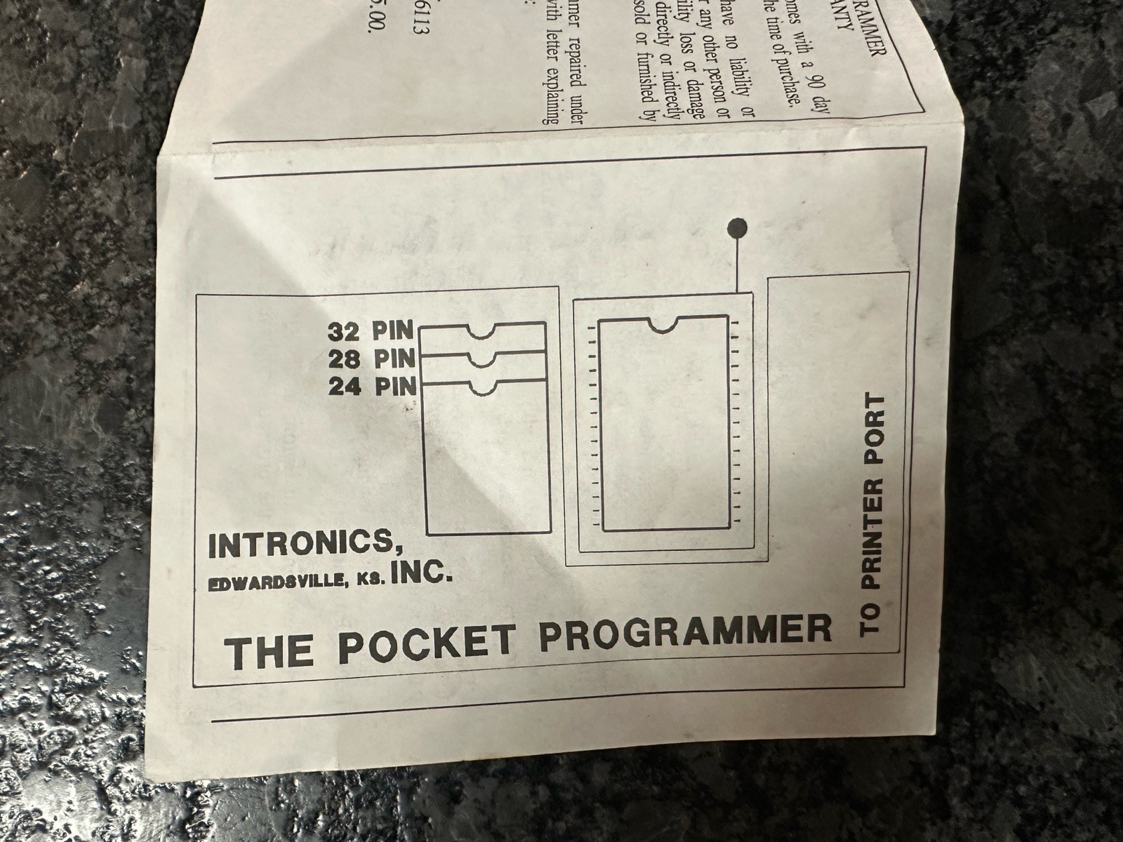 INTRONICS THE POCKET PROGRAMMER READING WRITING EPROM w/ Walling Datarase II