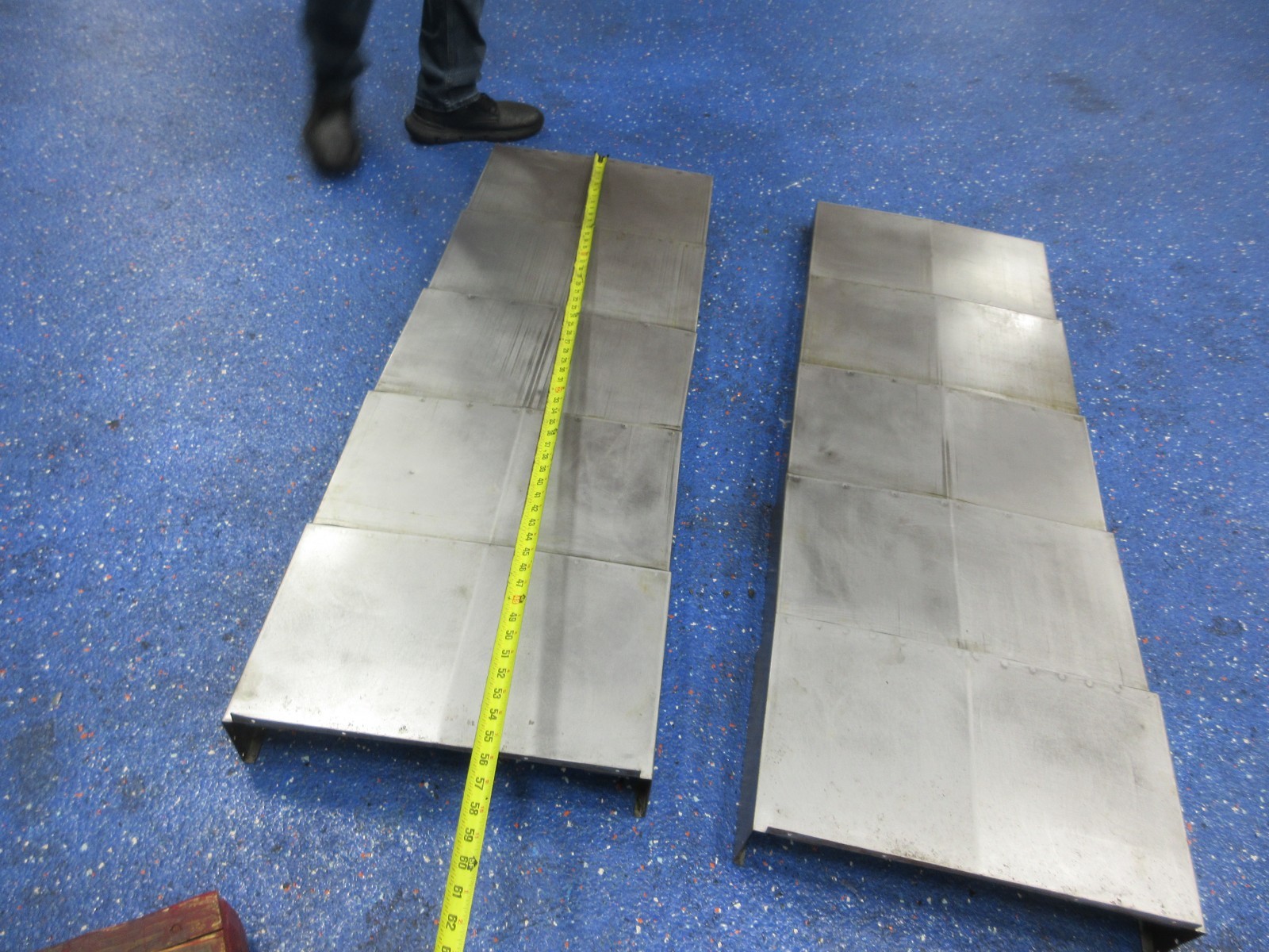 2000 HAAS VF3 CNC VERTICAL MILL WAY COVER COVERS 53 X 19 X 5 INCH ” EACH 1