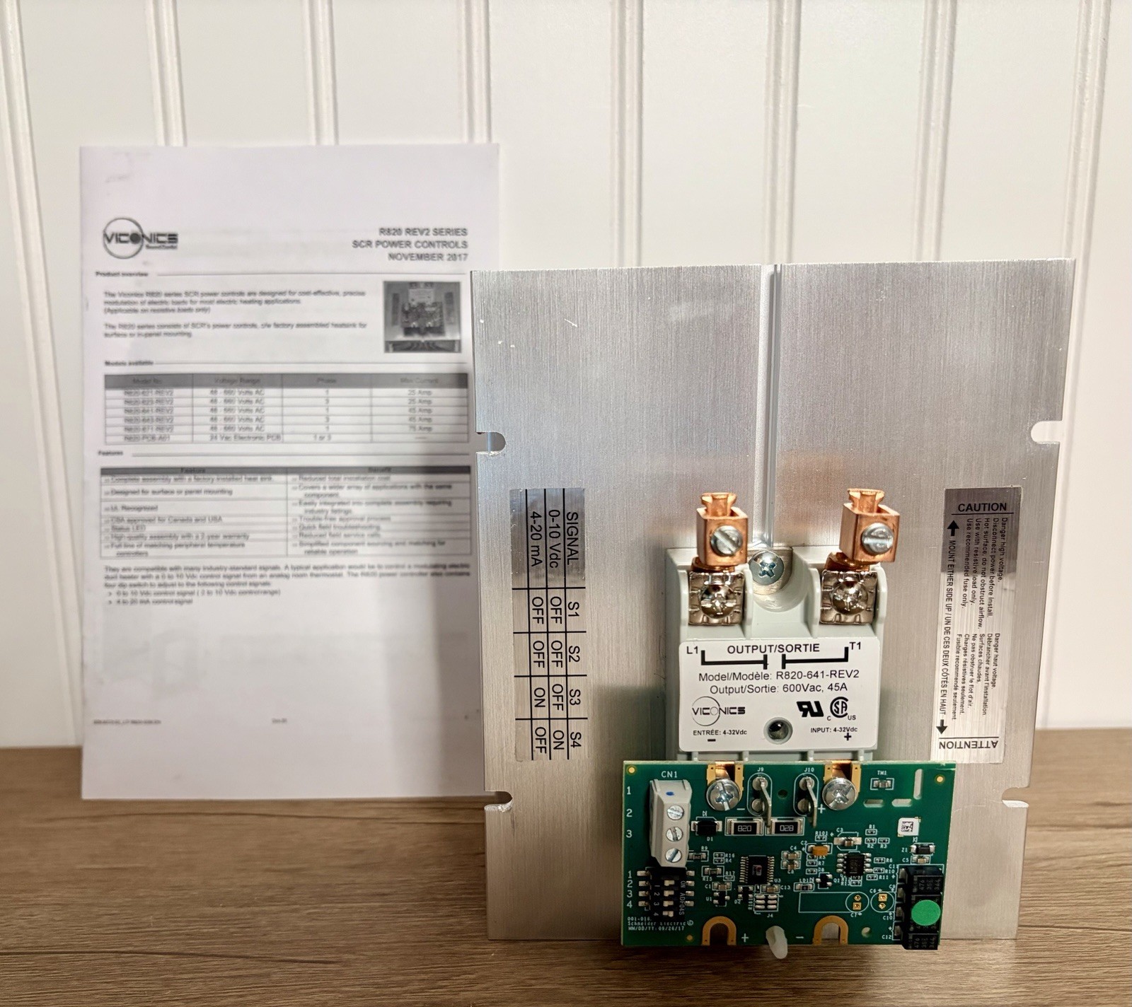 Viconics Electric R820-641-REV2 SCR Power Controller 600 V 45 A