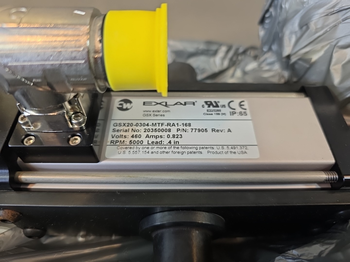 EXLAR GSX20-0304-MTF-RA1-168 GSX Series