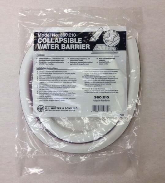 Mustee 360.21 Collapsible Water Barrier Kit – 67, White
