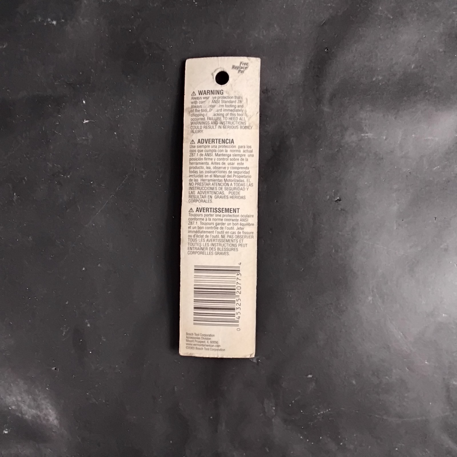 VERMONT AMERICAN 20773 3/8″ HEX DIE ($7 OBO)