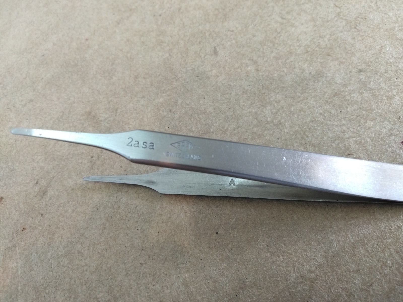 1x Weller Erem 2ASA Tweezers Stainless Antimagnetic Anti-Acid Swiss –