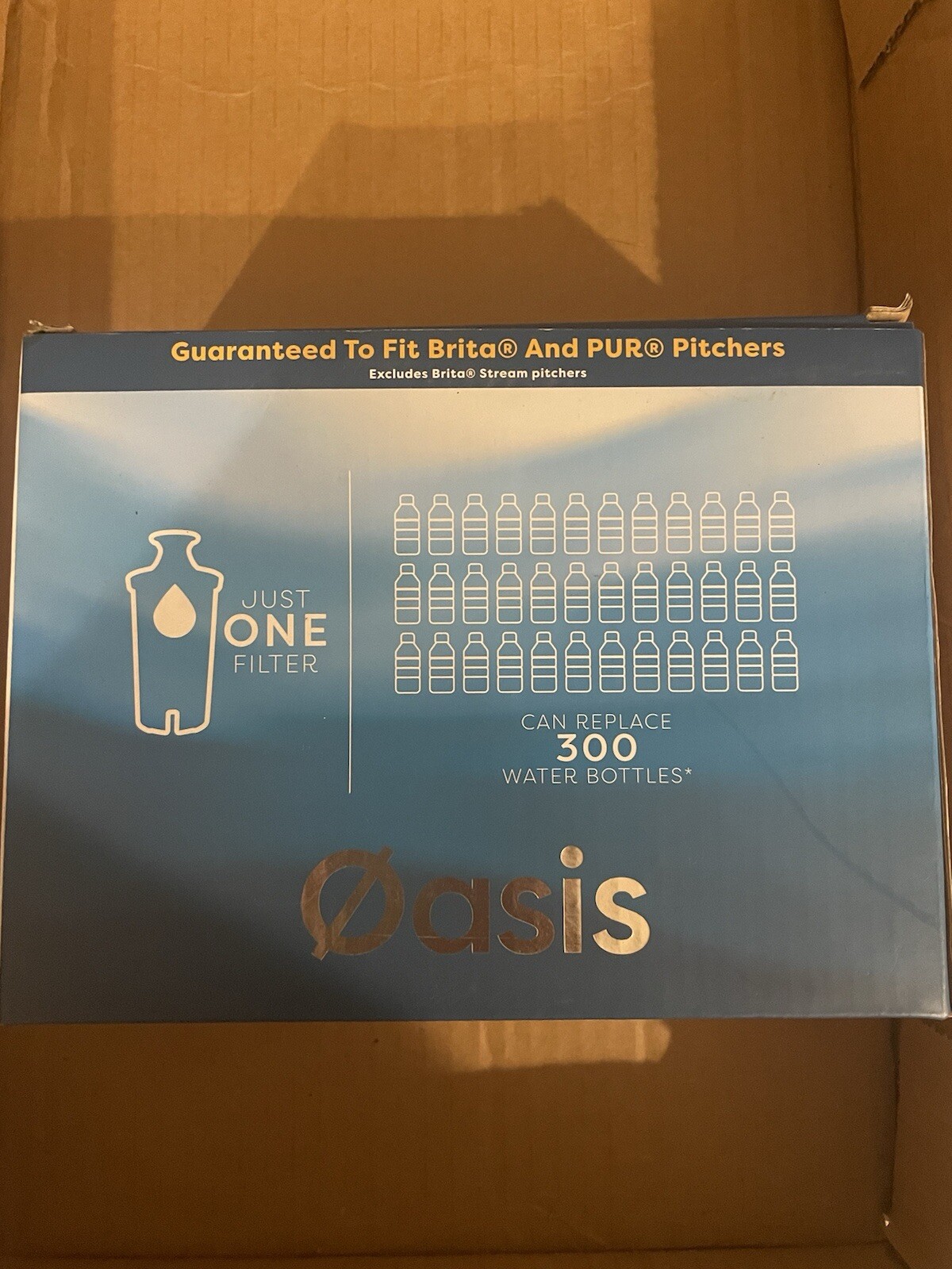 Oasis Replacement Water Filter 2 pack Guaranteed to Fit Brita and PUR Pitchers