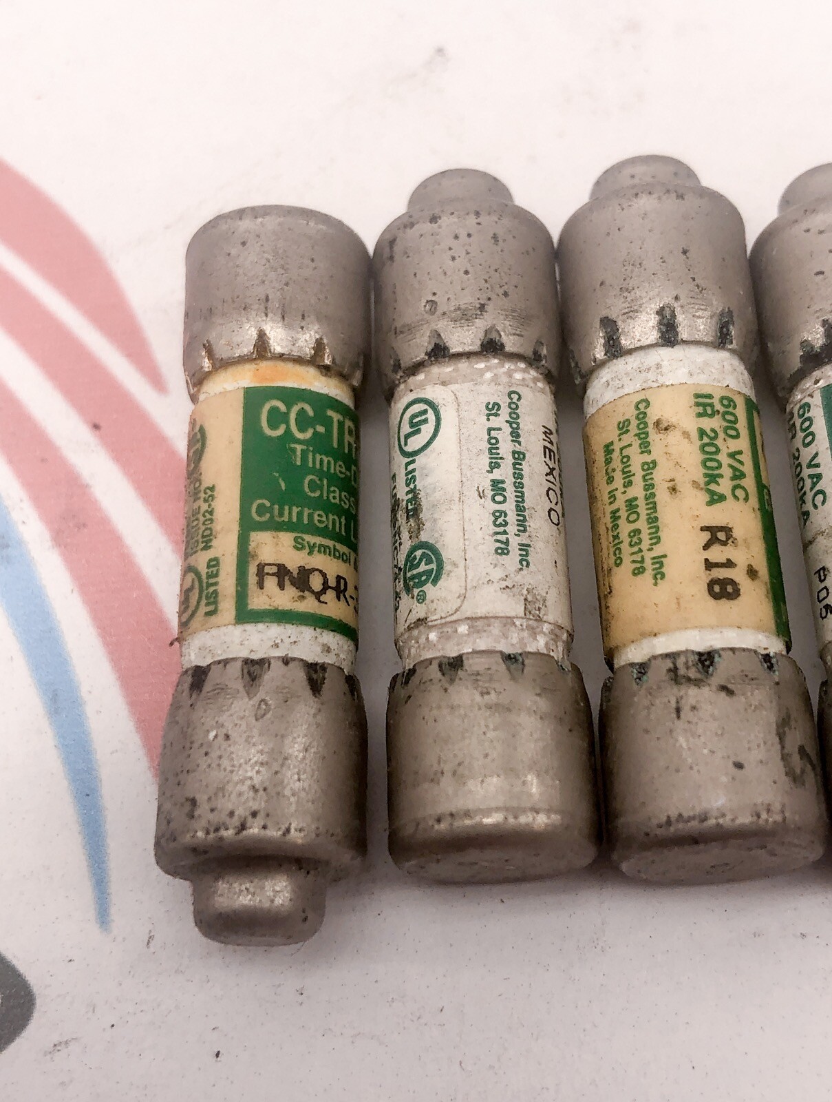 CC-TRONIC FNQ-R-3-1/2 TIME DELAY FUSE LOT OF 5