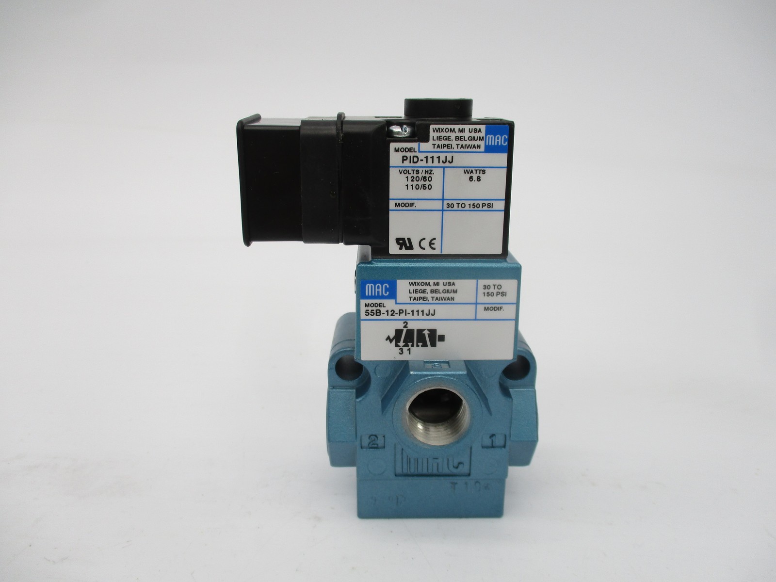 MAC 55B-12-PI-111JJ 110/120V 30-150PSI NSMP