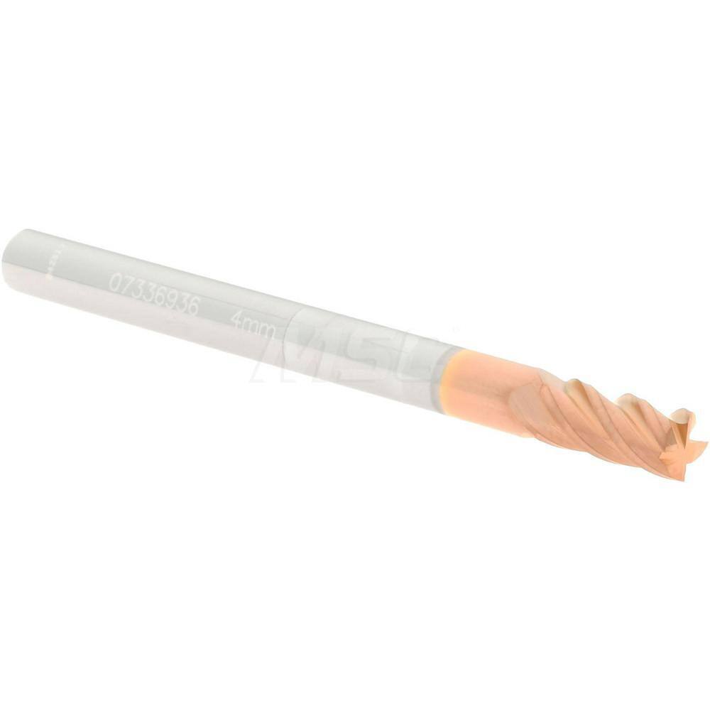 Accupro 12182746 Square End Mill: 0.1575″ Dia, 0.315″ LOC, 4 Flutes, Solid Carb