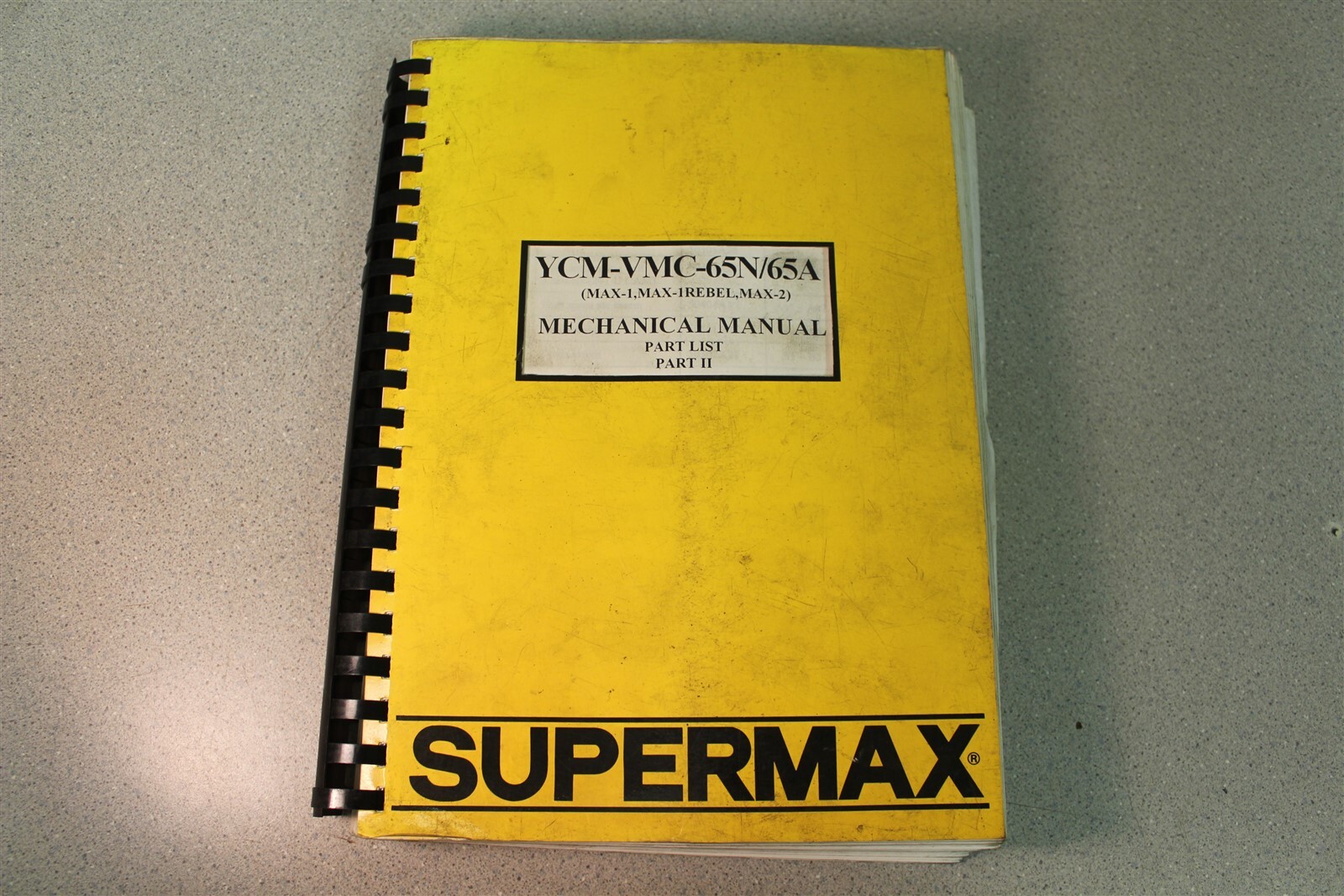NEWSupermax YCM-VMC-65N/65A Mechanical Manual Parts list II *FREE SHIPPING*