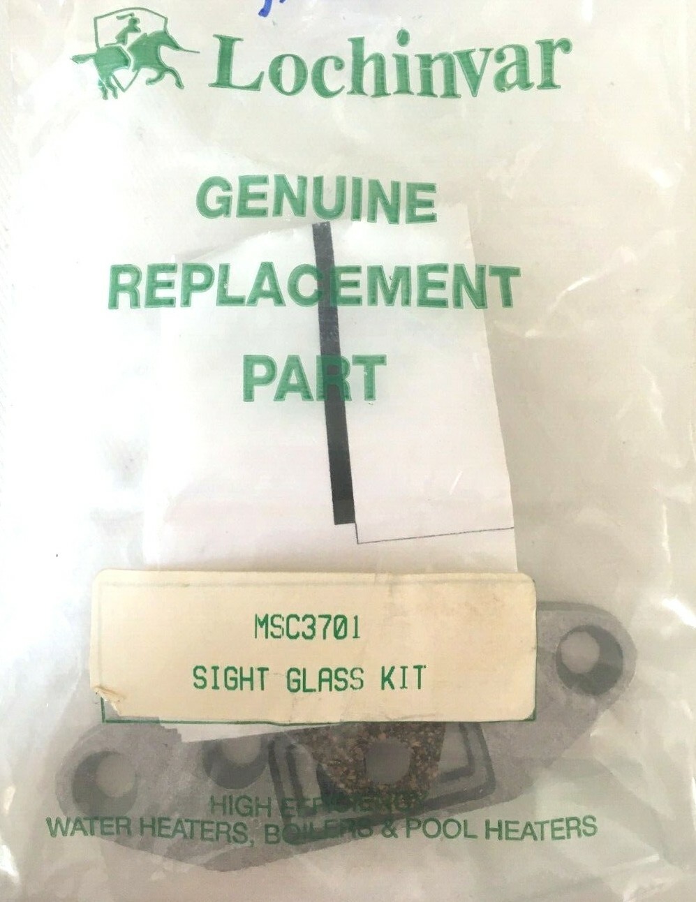 Lochinvar MSC3701 Sight Glass Kit NIP Free Shipping
