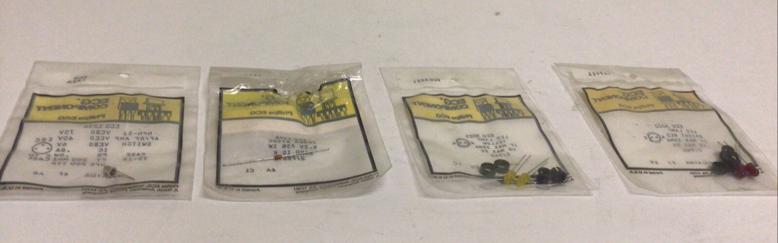 NEW, (ASSORTED LOT) ECG COMPONENT ECG123A, ECG137A, ECG3021, ECG3022, FREE SHIP