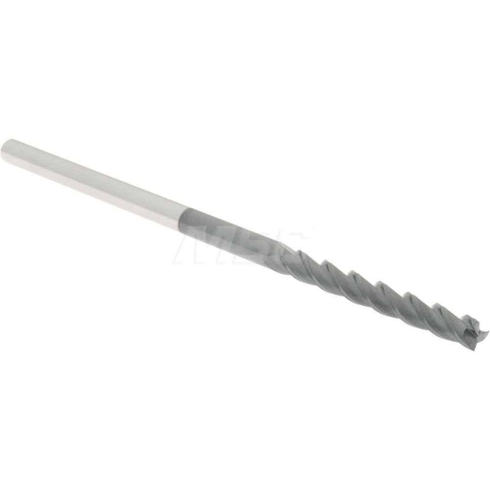 Accupro 12182237 Square End Mill: 1/8″ Dia, 1″ LOC, 1/8″ Shank, 3″ OAL