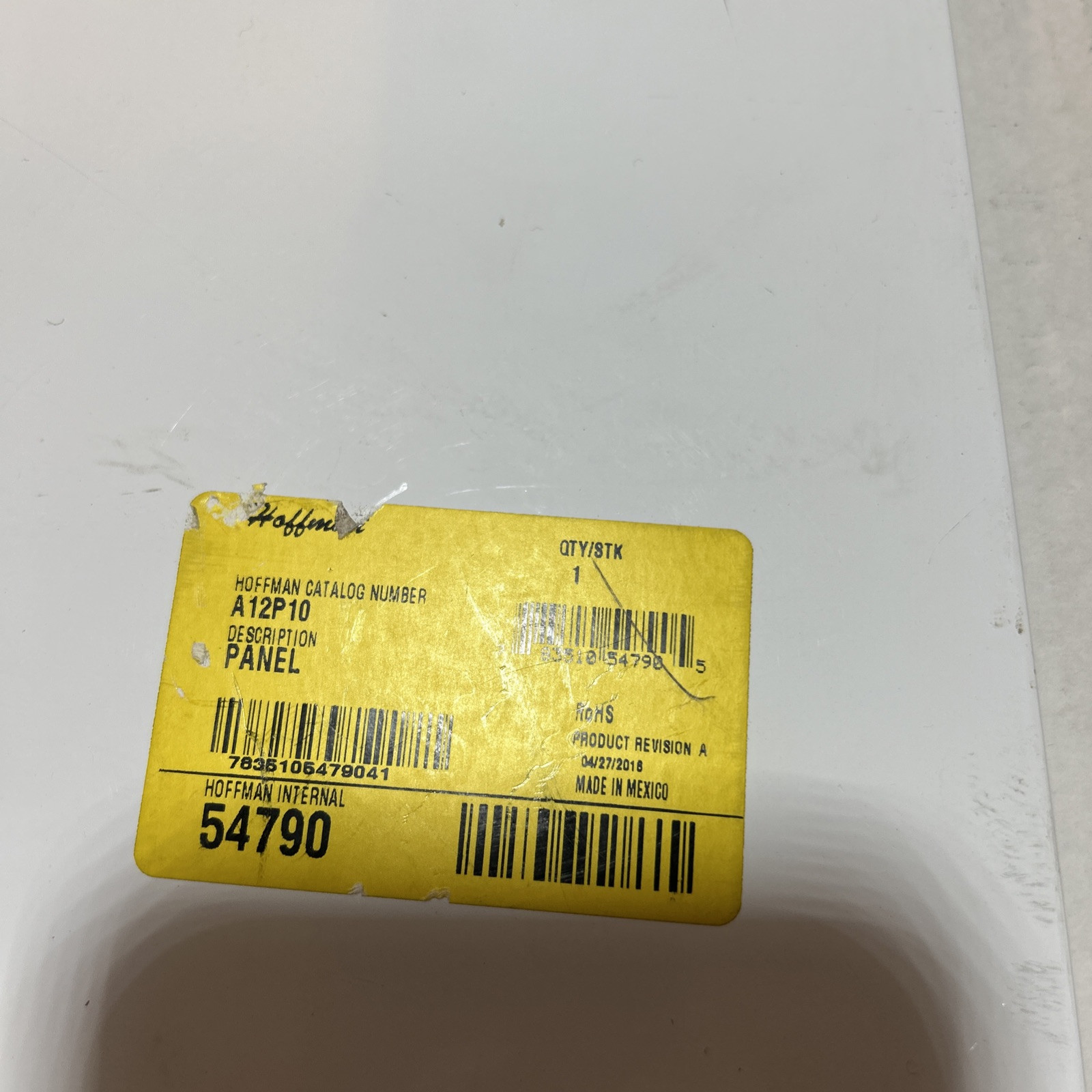 NEW HOFFMAN A-12P10 JUNCTION PANEL 10-13/16″ X 8-15/16″ *READ*