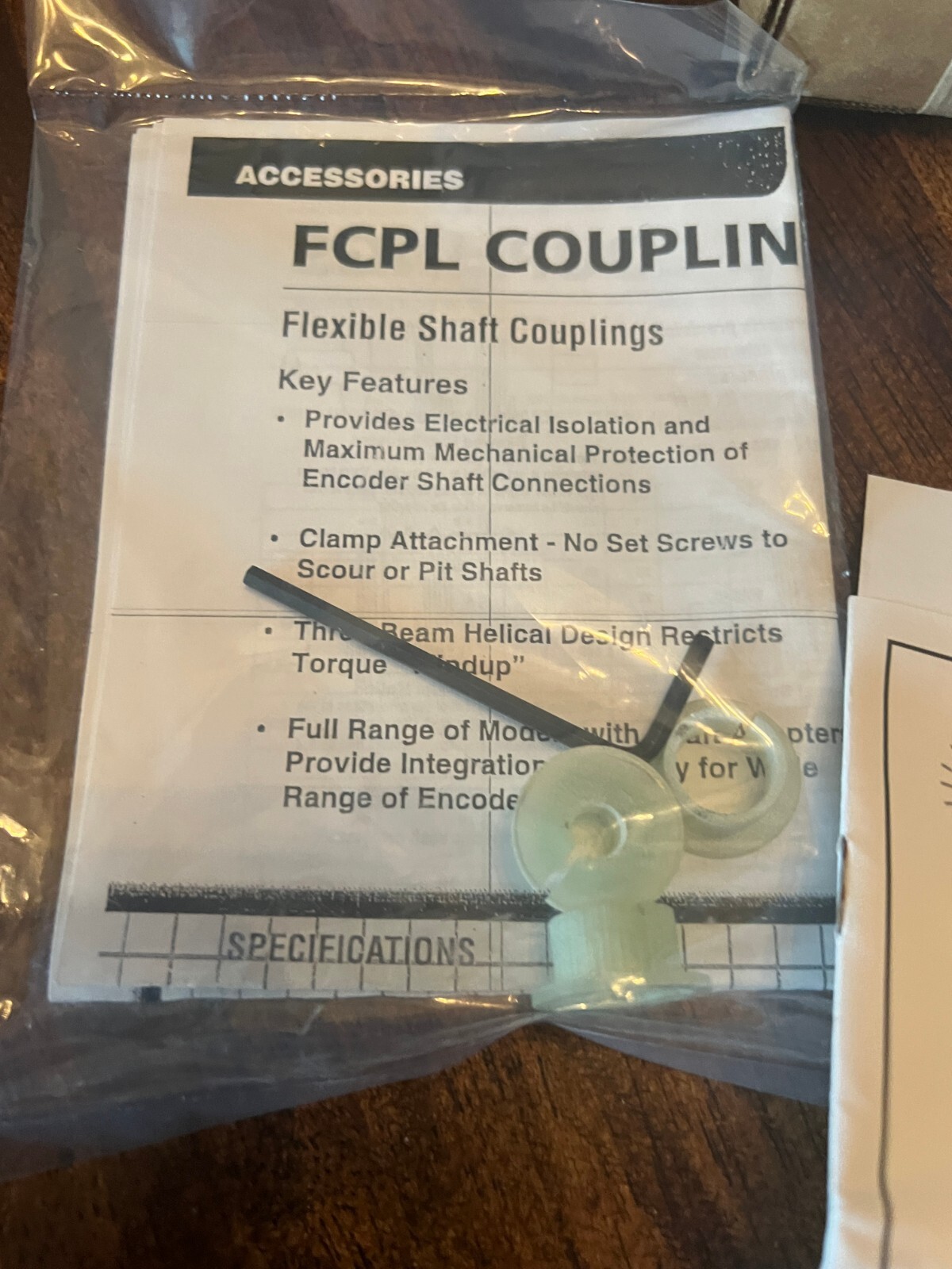 Dynapar Encoder, FLG MT ADAPT W/ PILOT 7P 5-26V