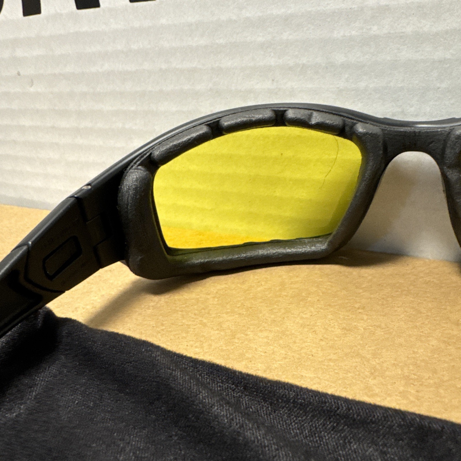 Kimberly-Clark KleenGuard Calico Safety Glasses Yellow Lens Black Frame