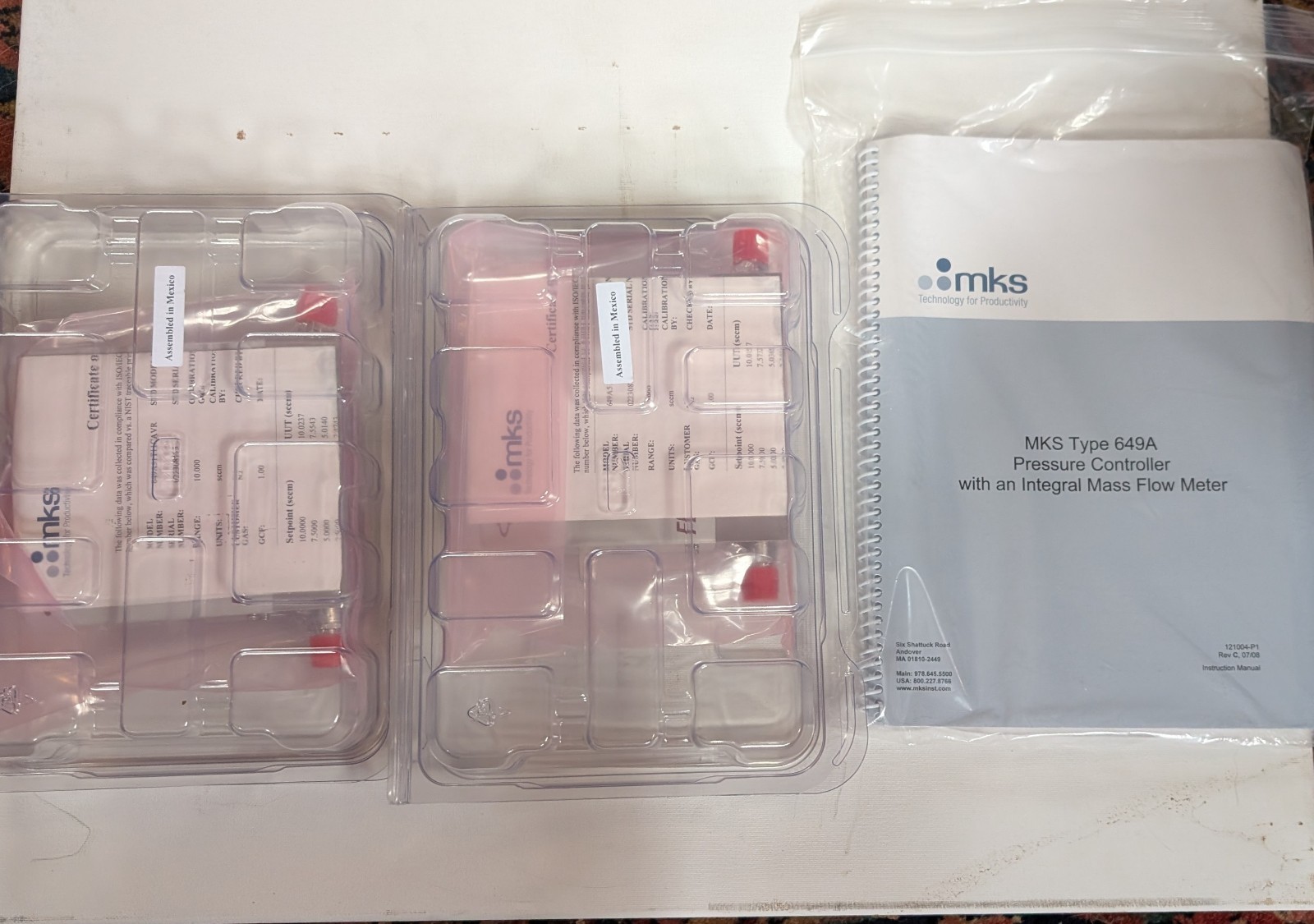 MKS Mass Flow Controller VCR Gas N2, 10 SCCM, 50 Torr 649A51T11CAVR New In Box