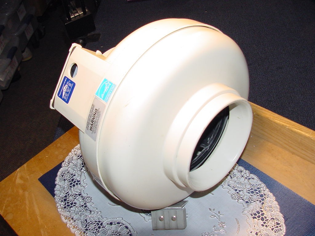 FanTech Model FR 150, Inline Centrifugal Duct fan, 115V, 60Hz, CFM 230, 6-Inch