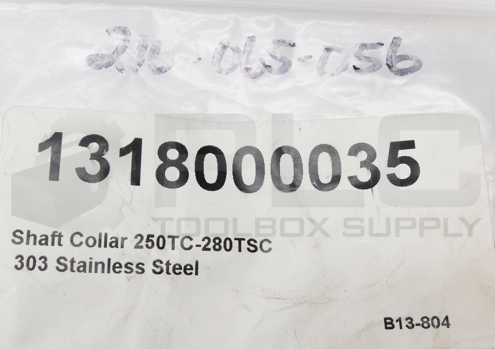 NEW 250TC-280TSC SHAFT COLLAR 303 STAINLESS STEEL 1318000035