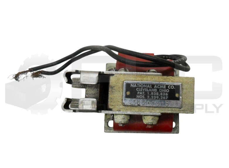 NATIONAL ACME CO 3K300B15 SOLENOID VALVE W/ 3K309B COIL 220-240V 60HZ