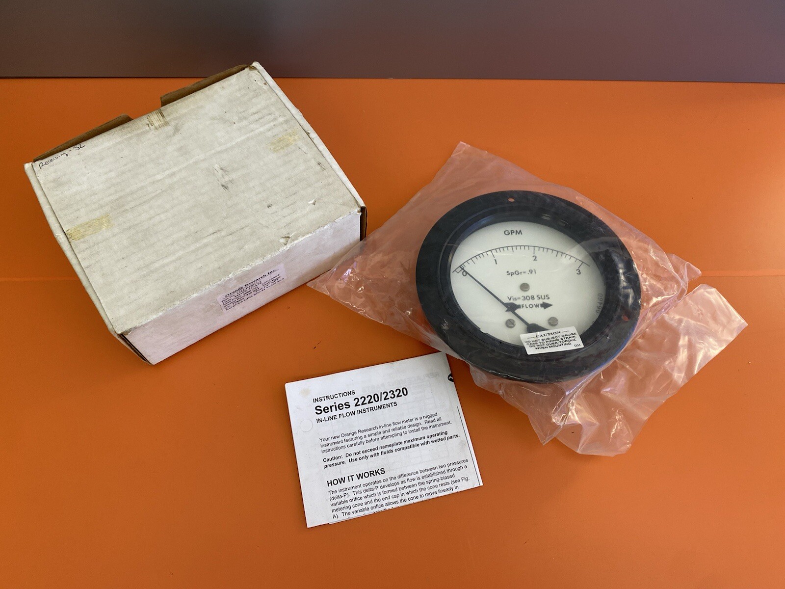 Orange Research, GPM-2321-P43011-1 Differential Pressure Gauge 3000PSI 1/2”NPT