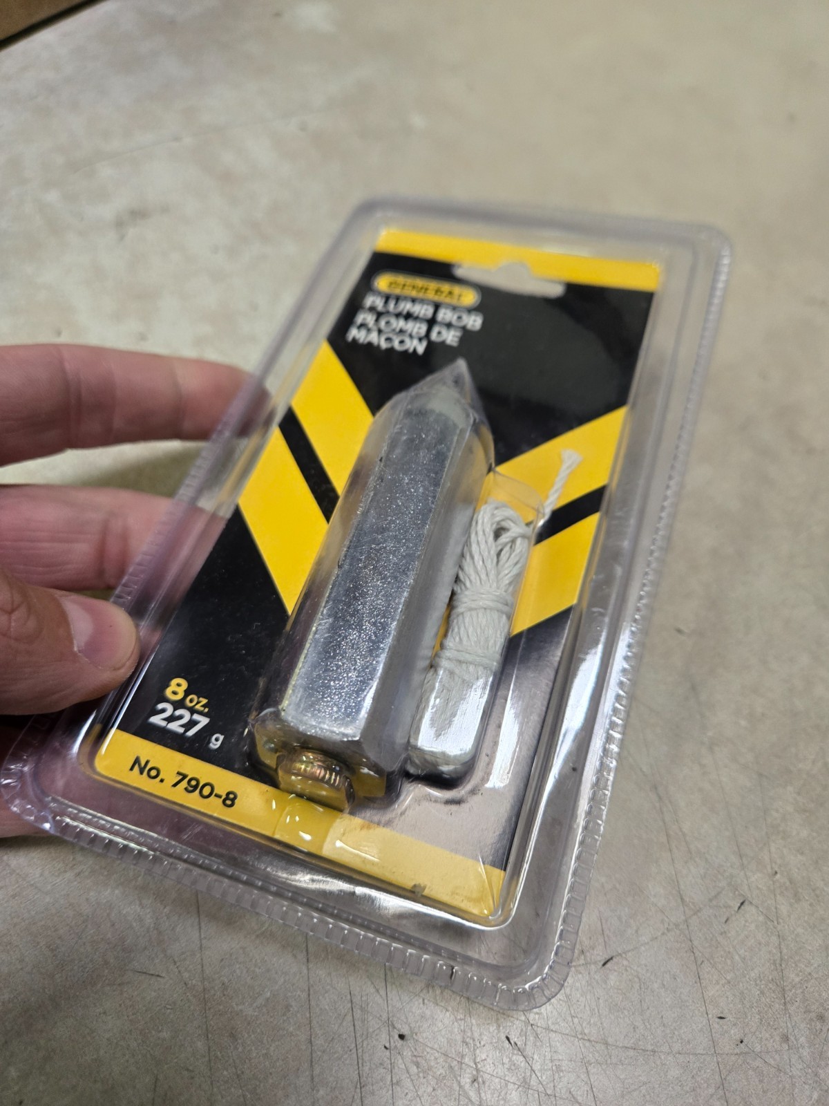PLUMB BOB 8 OZ STEEL (Pack of 1) Factory Sealed