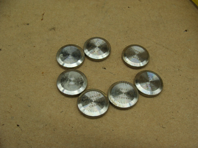 LOT OF 7 TRI-CLAMP SANITARY END CAPS 1″ OD 3/4″ ID SWAGELOK SS316L H# ZY0815