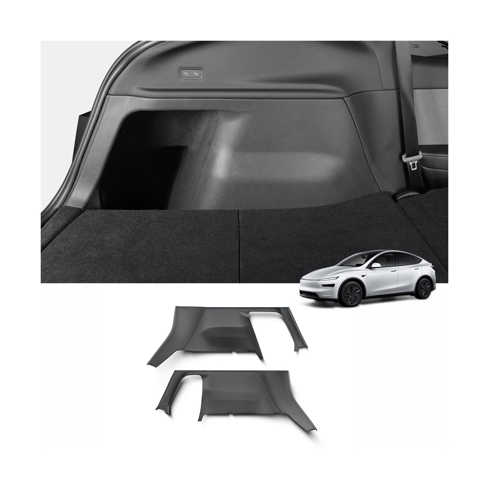 LUCKEASY Rear Trunk Side Protective Cover for Tesla Model Y Juniper 2026 2025…