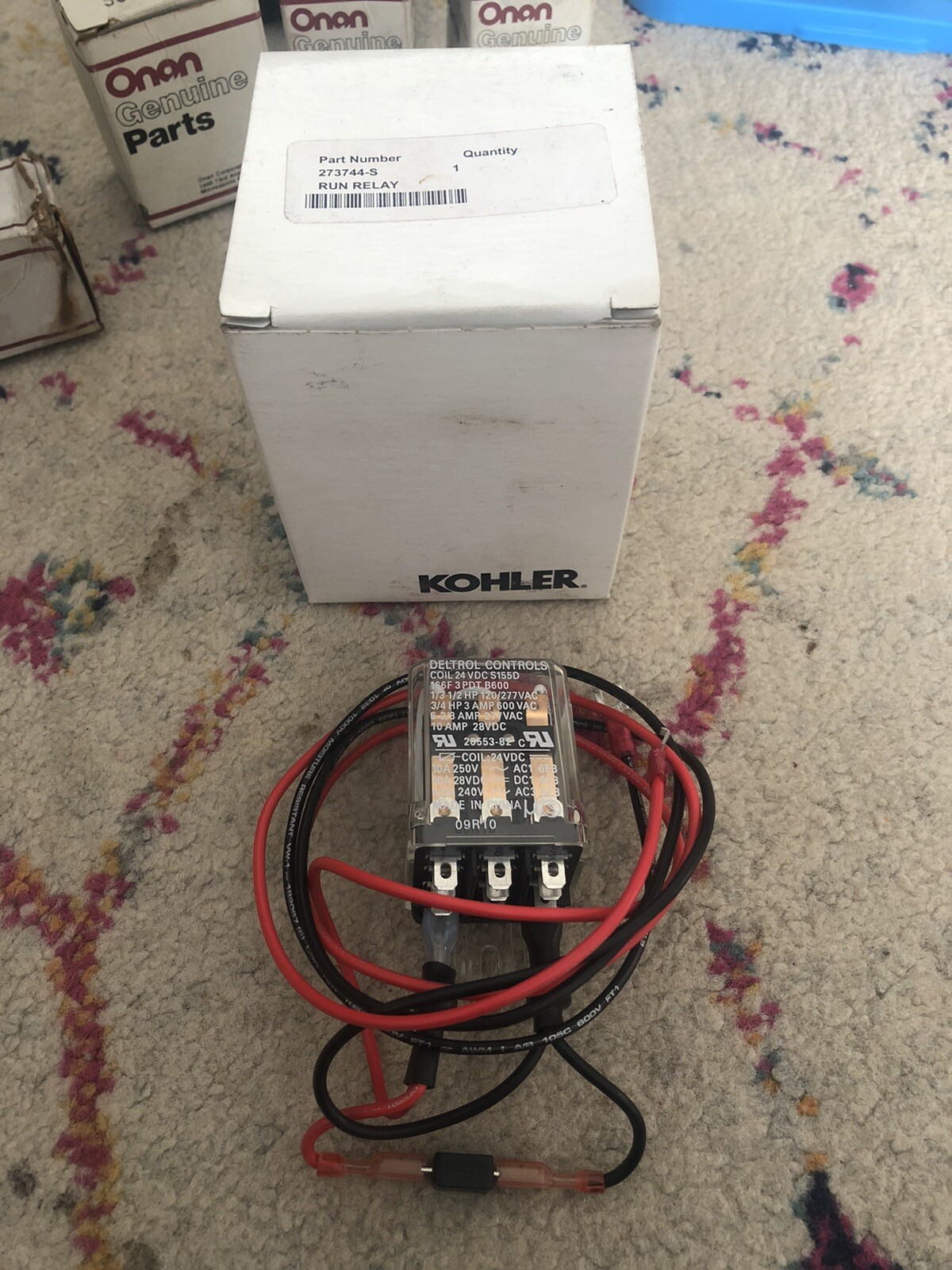 KOHLER RUN RELAY KIT 6-1600 KW PA-273744-S TT-700