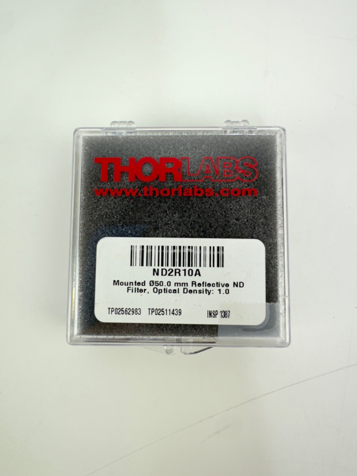 Thorlabs ND2R10A Mounted Ø50.0 mm Reflective ND Filter, Optical Density 1.0
