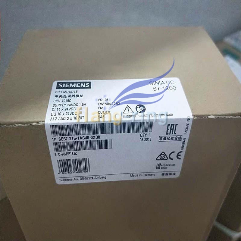 1piece NEW SIEMENS 6ES7215-1AG40-0XB0 DC 6ES7 215-1AG40-0XB0 CPU 1215C