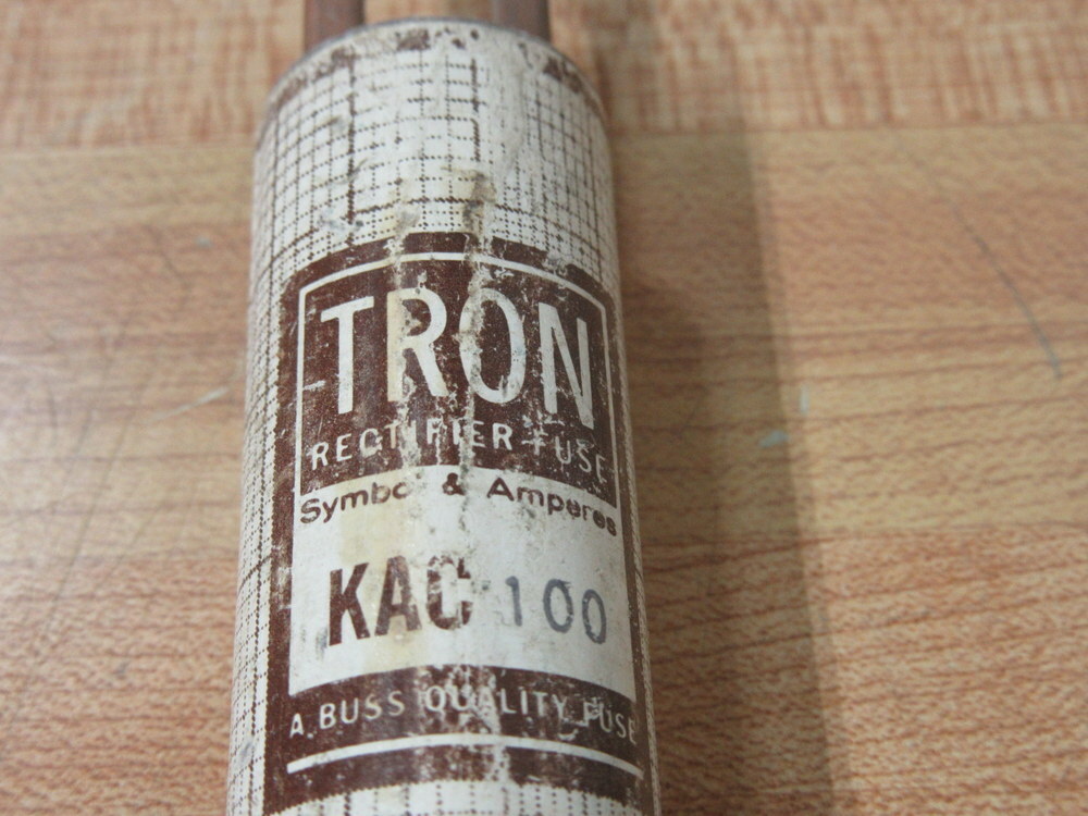 Bussmann KAC 100 Tron Rectifier Fuse KAC100 (Pack of 2)