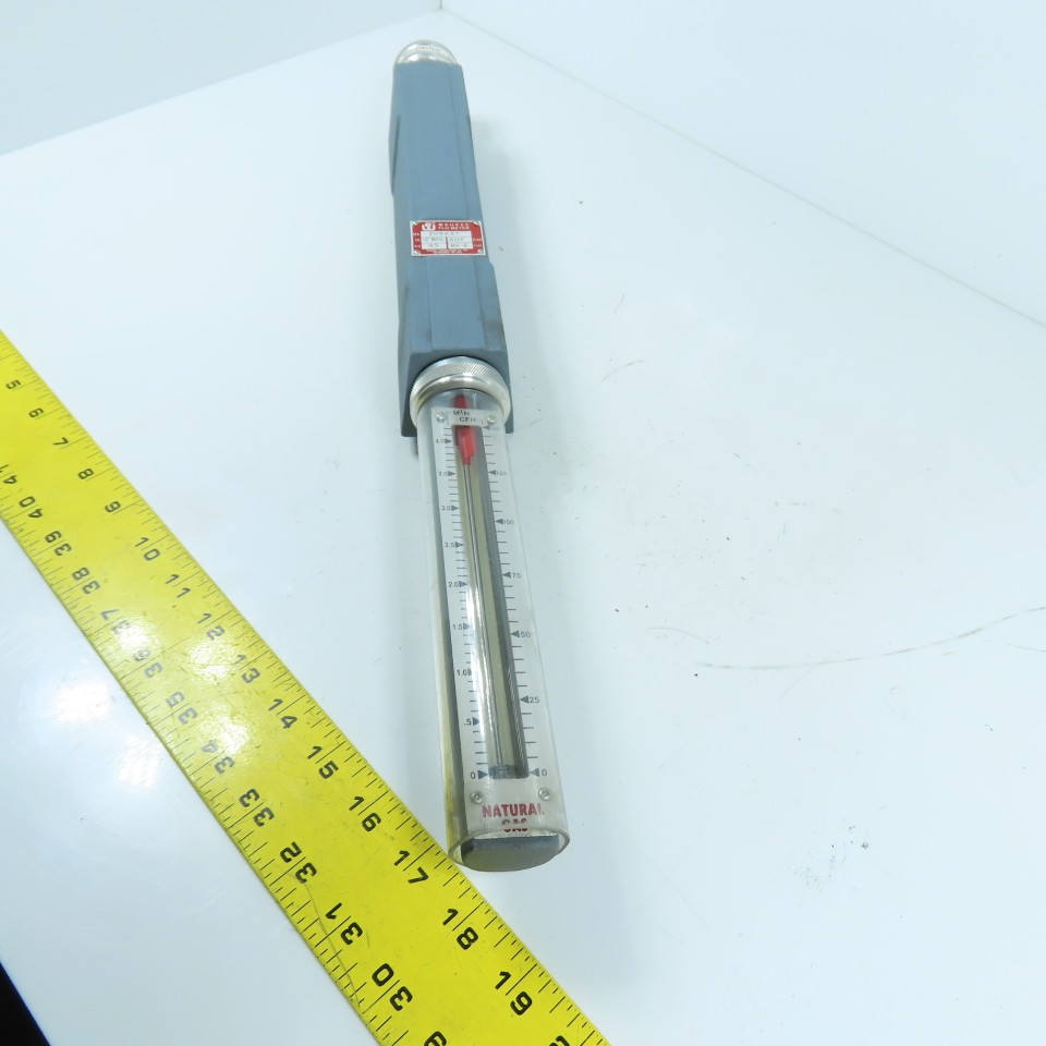 Waukee MV-6 Flo-Meter Gas Flow Meter 80°F SG 0.65 PR. 12 WCG 3/4″ NPT