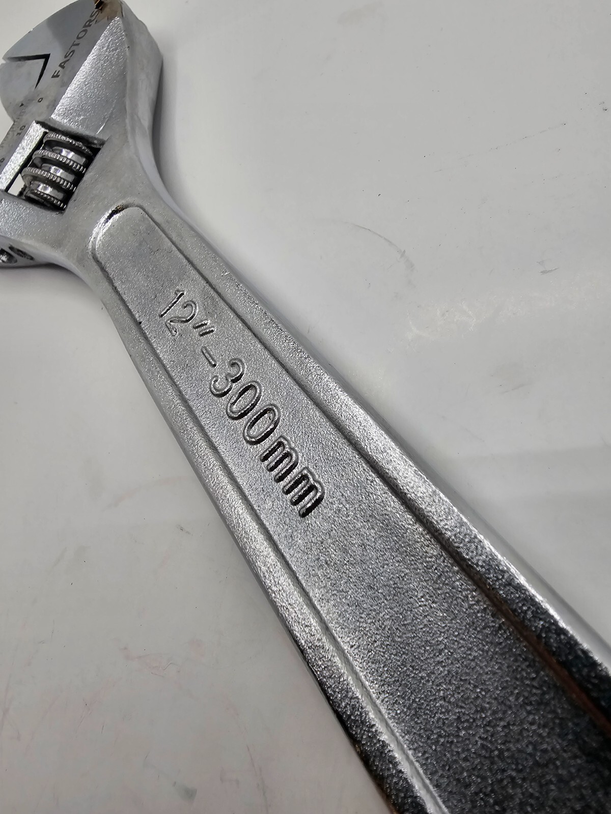 Fastors 12″ 300mm Chrome Finish Adjustable Wrench 12″-300mm