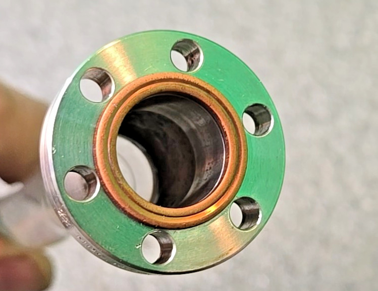 Accu-Glass Closed-End Dome Pyrex to High Vacuum Conflat Flange | 211005
