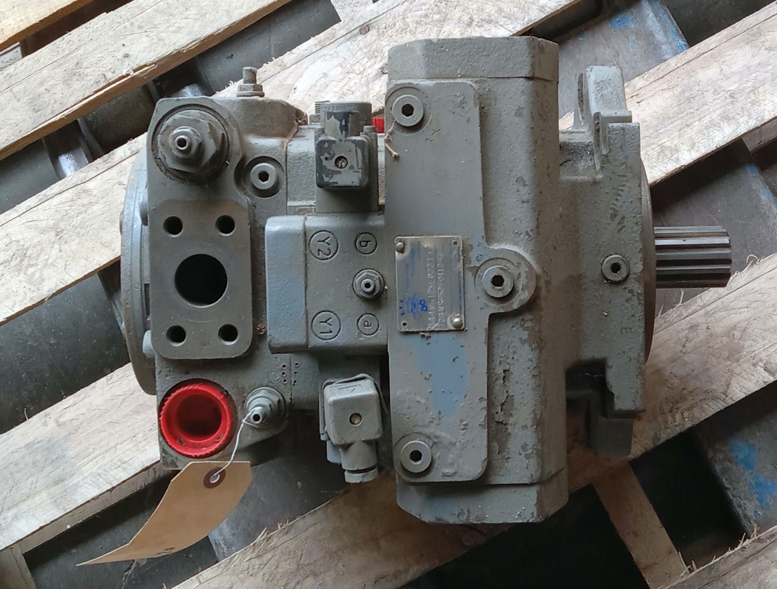 1 USED ETS AA4VG125EP2DT1/32RNSF52F011DH HYDRAULIC PUMP UNIT ***MAKE OFFER***