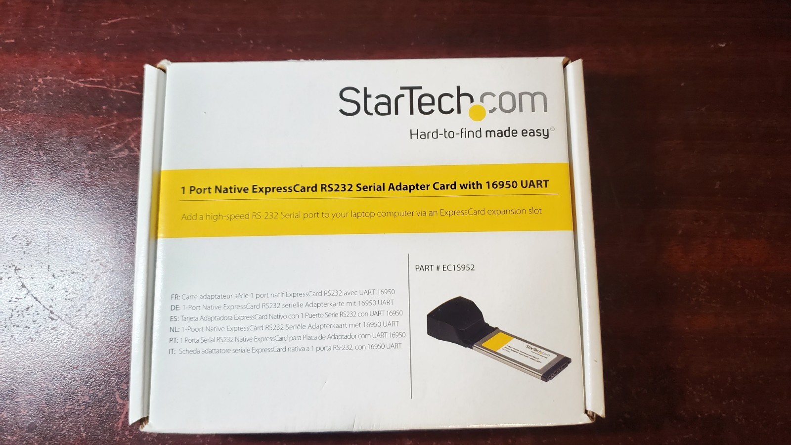 StarTech EC1S952 1-Port Native ExpressCard RS232 Serial Adapter Card with 16950