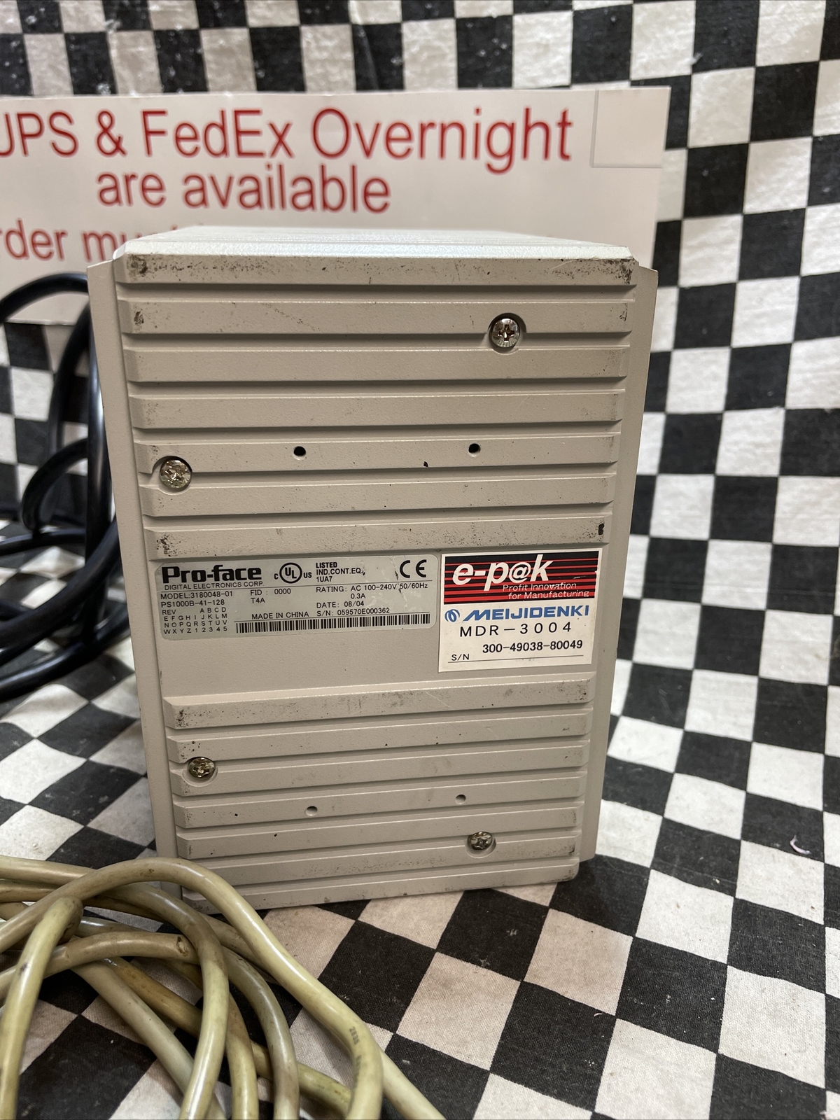 PRO-FACE POWER SYPPLY, MDR-3004, MDR-3004, PS1000B-41-128, SHIPSAMEDAY