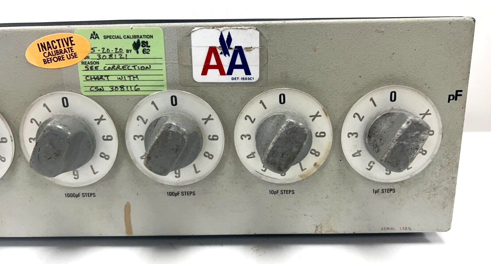 GENERAL RADIO 1413 PRECISION DECADE CAPACITOR