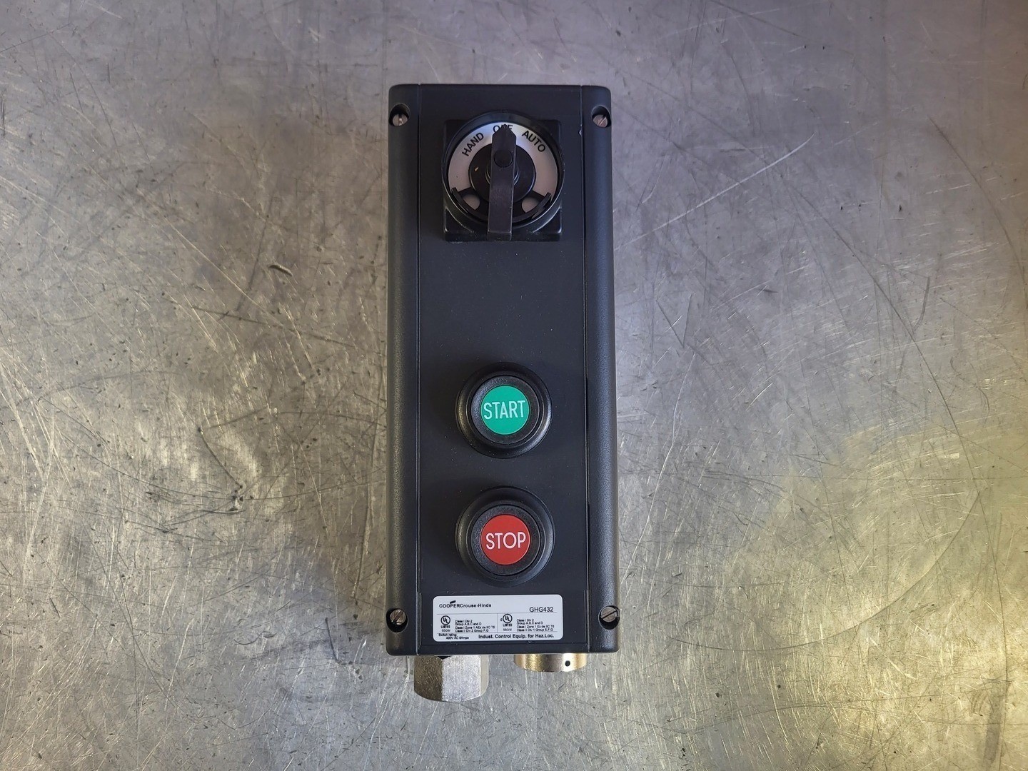 SURPLUS NEW CROUSE-HINDS GHG434 Push Button Control Station – Electrical